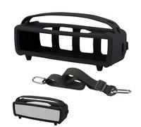 TXEsign Silicone Case Cover for Bose SoundLink Mini II Speaker, Travel Carrying Protective Pouch w Shoulder Strap Handle Anti-dust Plug for Bose SoundLink Mini (Black)(Speaker Not Included)