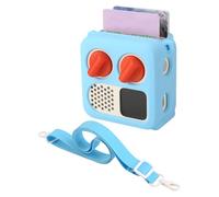 TXEsign Silicone Case Cover for Yoto Mini (2024 Edition), Travel Carrying Case with Adjustable Shoulder Strap Protective Cover for Yoto Mini Player (Sky Blue)