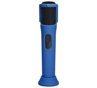TXEsign Silicone Case for JBL PartyBox Wireless Microphone One Pack, Anti-Rolling Protective Case with Base Rod Mic Sleeves Microphone Stand for Disco Stage Party TV Show (Blue)