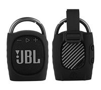 TXEsign Silicone Protective Carrying Case Compatible with JBL Clip 4 - Portable Mini Speaker Carrying Stand Up Cover Pouch for JBL Clip 4 (Black)