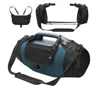 TXEsign Travel Carrying Strap Cover Compatible with JBL Boombox 4 Portable Speaker, Two Sides Mesh Cover Protective Case Carrier with Shoulder Strap and Accessory Pouch