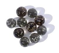 TXLEAPEY 10pcs Luminous Glass Balls 12mm Cream Console Game Pinball Machine Cattle Small Marbles Pat Toy Beads(Grey)