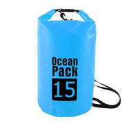 TXLEAPEY 2L/3L/5L/10L Waterproof Dry Bag Pack Sack Swimming Rafting Kayaking River Trekking Floating Sailing Canoing Boating Water(Sky Blue 15L)