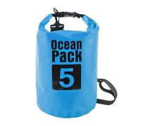 TXLEAPEY 2L/3L/5L/10L Waterproof Dry Bag Pack Sack Swimming Rafting Kayaking River Trekking Floating Sailing Canoing Boating Water(Sky Blue 5L)