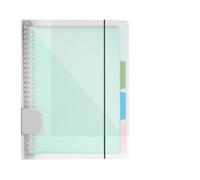 TXLEAPEY 3pcs 60 Sheets Loose Leaf Binder Notebook A5 B5 A4 Refillable Page Diary Planner Office School Supplies Stationery Student Writing(White shell,B5)