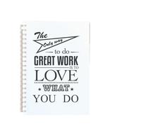 TXLEAPEY 3pcs Spiral Notebook Inspirational Quote Hymn Motivational Phrase Blank Paper Sketch Note Book For Art Graffiti Notepad Faith Belief(Color-15)