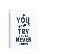 TXLEAPEY 3pcs Spiral Notebook Inspirational Quote Hymn Motivational Phrase Blank Paper Sketch Note Book For Art Graffiti Notepad Faith Belief(Color-10)