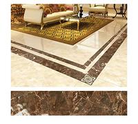 TXLEAPEY 5 Meter Waterproof Baseboard Self Adhesive Wall Sticker Waistline Border Floor Stickers 3D Rustic Tile Vintage Wallpaper Borders(A)