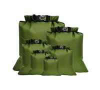 TXLEAPEY 5PCS 1.5/2.5/3/3.5/5/8L Waterproof Dry Bag Pack Sack Swimming Rafting Kayaking River Trekking Floating Sailing Canoing Boating(Green)