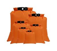 TXLEAPEY 5PCS 1.5/2.5/3/3.5/5/8L Waterproof Dry Bag Pack Sack Swimming Rafting Kayaking River Trekking Floating Sailing Canoing Boating(Orange)