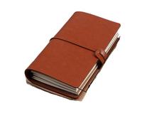 TXLEAPEY Creative Notebook Travel Ledger A6 Loose-leaf Simple Diary Retro Portable(Color-6)