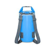 TXLEAPEY PVC Waterproof Backpack Kayak Pouch Outdoor Trekking Shoulder Dry Bag Travel Diving Boat Ocean Pack River 5L 10L 15L 20L 30L(Sky-Blue,20L)