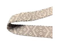 TXLEAPEY Webbing Cotton Geometric Patterns 4cm Wide Bi-color Double-Sided Strap Woven Rhombus Ribbons Fabric For Garment(Pink)