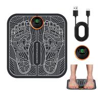Txmyxgs EMS Foot Massager, 8 Modes & 19 Intensity Levels, EMS Electric Massage Mat, USB Charging