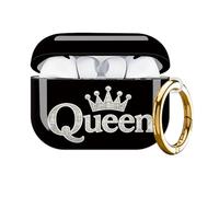 Txocouk Compatible for AirPod Pro 3 Case,Shockproof Protection Cover with Keychain Wireless Charging,Personalized Hard Case for Women Girl 2025,Diamond Crown Queen