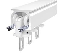 TXQHD Ceiling Or Wall Mounting Curtain Track, Room Divider Curtain Single Rail, Aluminium Sliding Track System for Office, Home, Bathroo