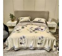 TXQHD Four-piece Set Of Ice Silk On The Bed, Air Conditioner, Double-sided Tencel, Summer Cool Quilt, Blanket (A (B * 230cm)