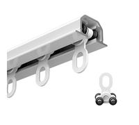 TXQHD Heavy Duty Curtain Tracks Rods System - 2 4 6 8 10m Length - Curtain Track Ceiling Mount - Hidden Recessed Curtain Single Tracks -
