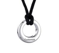 TXQHDHX Customize Cremation Jewelry for Ashes - Urn Necklaces for Ashes Memorial Urns Pendant Circle of Life Eternity Cremation Jewelry with Keepsake Memorial Ash Personalized Necklaces Engraved Names