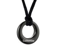 TXQHDHX Customize Cremation Jewelry for Ashes - Urn Necklaces for Ashes Memorial Urns Pendant Circle of Life Eternity Cremation Jewelry with Keepsake Memorial Ash Personalized Necklaces Engraved Names