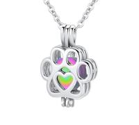 TXQHDHX Customize Urn Necklace - Double Heart Cremation Jewelry for Ashes Pendant with Mini Keepsake Personalized Necklaces Engraved Names