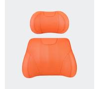 TXRYH Car Headrest Lumbar Cushion Set for Ferrari Purosangue 2024, Nappa Perforated Cover Cloud Memory Foam Neck Back Support Breathable Easy Strap Installation,D