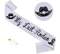TxscOxwP1 My Last Rodeo Sash - Let’s Go Girls Western Cowgirl, Bridal Shower Bachelorette Party Decorations Accessory, Nashville Bride Sash, Engagement, Wedding Party Favor