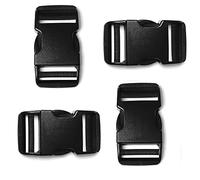 TXSN 1" Side Release Heavy Duty Plastic Buckle, Dual Adjustable Quick Release Replacement for Nylon Webbing Straps Backpack
