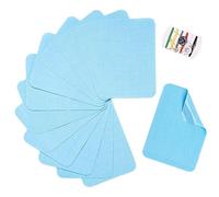 TXSN 12PCS Iron-on Repair Patch, Cotton Repair Patch for Clothes Pants Mending and Decorating Size 3" by 4-1/4, Light Blue