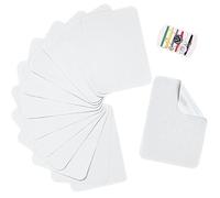 TXSN 12PCS Iron-on Repair Patch, Cotton Repair Patch for Clothes Pants Mending and Decorating Size 3" by 4-1/4, White