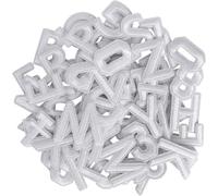 TXSN 72pcs Iron on Letters and Numbers Patches, Embroidered Letters and Numbers Applique Patches for Clothing, Hat, Jacket, Jeans, Backpacks, Bags and More, White