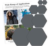 TXSN Down Jacket Repair Patches, Self Adhesive Nylon Repair Patch, Pre-Cut Waterproof Repair Patches for Down Jackets Coats Clothing Tents Sleeping Bags, Grey 8pcs