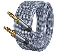 Txtcu 3.5mm Auxiliary Audio Cable - 6m Braided Stereo Mini Jack Male to Male Headphone Cord for Headphones, iPods, iPhones, iPads, Home/Car Stereos, MP4 Players