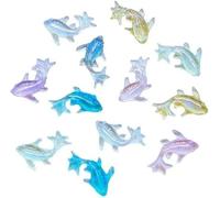 Txuolin 100Pcs Multi Colour Mini Resin Goldfish, Shiny Miniature Fish Figurines, Cute Fake Garden Fish for Decor Small Landscaping Flower Pots Tanks Glass Container Garden Statues