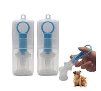 Txuolin 2Pcs Blue Pet Medicine Feeder Liquid Oral Syringe Milk Nursing Bottles Syringe Soft Tip Plastic Pet Medical Feeding Tool for Dog Puppy Cat, Kitten Nursing Supplies