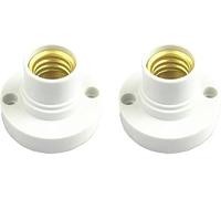 Txuolin 2Pcs E14 Mini Bulb Holder Black Plastic Light Beads Lamp Bases Student Experiment Lighting DIY Accessories Screw Type Bulb Socket