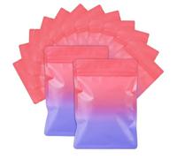 TXXATX 120 Pcs Mylar Bags 9x12 cm Smell Proof Bag Resealable Foil Ziplock Bags Red-purple Grip Seal Packaging Baggies Self Sealing Sweet Pouches for Food Storage Coffee Cookies Candy Jewelry Sample