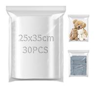 TXXATX 25x35cm Resealable Plastic Bags 30pcs Sealable Plastic Bags Plastic Bags Sealable Large Sealed Bags Clear Sealable Bags Plastic Seal Bags for Food Clothing Office Supplies Collectibles Storage