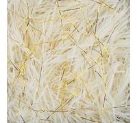 TXXATX 270g Shredded Tissue Paper for Gift Boxes, Cream White and Gold Shredded Tissue Paper Packaging Filler Tissue for Hamper Filling Gift Bags Packaging Decoration Basket Stuffing
