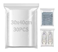 TXXATX 30x40cm Resealable Plastic Bags 30pcs Plastic Bags Sealable Large Sealed Bags Sealable Plastic Bags Clear Sealable Bags Plastic Seal Bags for Clothing Food Office Supplies Collectibles Storage