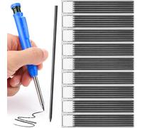 TXXATX 54 Pcs Pencil Refills 2.8mm Pencil Lead Solid Carpenter Refills Black Deep Hole Marker for Architect Construction Building Joiners Replacement Woodworking Marking Scribe Tools Drawing