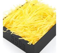 TXXATX 550g Shredded Tissue Paper for Gift Boxes Yellow Tissue Paper Shredded Soft for Hampers Packaging Filler Hamper Gift Box Decoration Basket Stuffing Party Wedding Festival