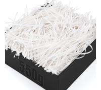TXXATX 550g Shredded Tissue Paper White Shredded Paper for Gift Boxes Hamper Filling Soft Tissue Paper Shredded for Packaging Filler Hamper Gift Box Decoration Basket Stuffing Party Wedding Festival