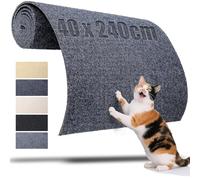 TXXATX Cat Scratching Mat Self-Adhesive 240x40 cm Scratch Wall Mat Scratcher Dark Gray Cat Carpet Protector Reusable Furniture Protector Pad for DIY Scratching Boards Sofa Floors Chair