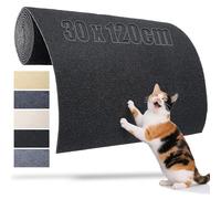 TXXATX Cat Scratching Mat Self-Adhesive Cat Scratcher Mat 120x30 cm Scratch Wall Black Carpet Protector Reusable for DIY Scratching Boards Furniture Floors Chair Sofa