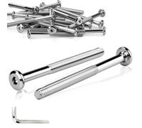 TXXATX M6 Bolts M6x100 mm Flat Head Hex Socket Screws 20pcs Allen Screw 100 mm Bed Bolts with Hex Key for Furniture Cots Beds Assembly, Machinery, DIY & Home Repairs, Woodworking Projects