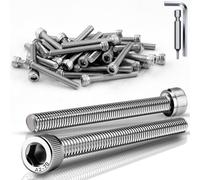 TXXATX Pack of 120 Screws M3 x 22 mm Cylinder Head Screws DIN 912 Stainless Steel A2 V2A Hexagonal Screws Cylinder Screws with Hexagon Socket Full Thread Allen Screws for Mechanical Furniture Repair