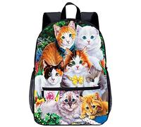 TXZSTGB Teen fashion backpack Funny cat Adult backpack Backpack girl boy travel outdoor travel school bag fashion backpack （45x30x15cm） 3D printed backpack