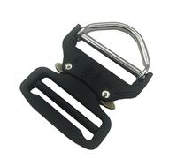 TXZWJZ Metal Buckle 32mm/1.25" D-Ring Heavy Duty Tactical Belt Buckle Quick Release Buckle