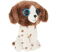 TY 2007517 Muddles Brown & White Dog Beanie Boo Stuffed Animal, Multicoloured